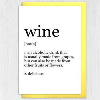 Carte d'anniversaire : définition du dictionnaire du vin 3
