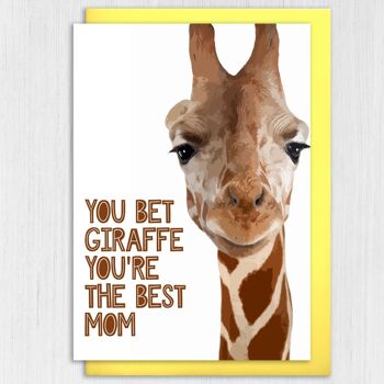 Carte fête des mères : Tu paries girafe que tu es la meilleure 9