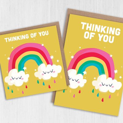 Thinking of you card: Rainbow