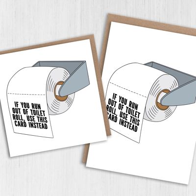 Birthday card: In case you run out of toilet roll