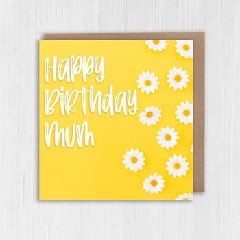 Carte d'anniversaire Maman, Maman : Marguerites 2