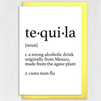 Carte d'anniversaire : définition du dictionnaire de la tequila 3