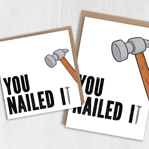 Congratulations card: You nailed it