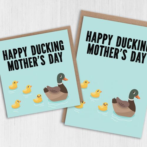 Mother's Day card: Happy Ducking Mother's Day