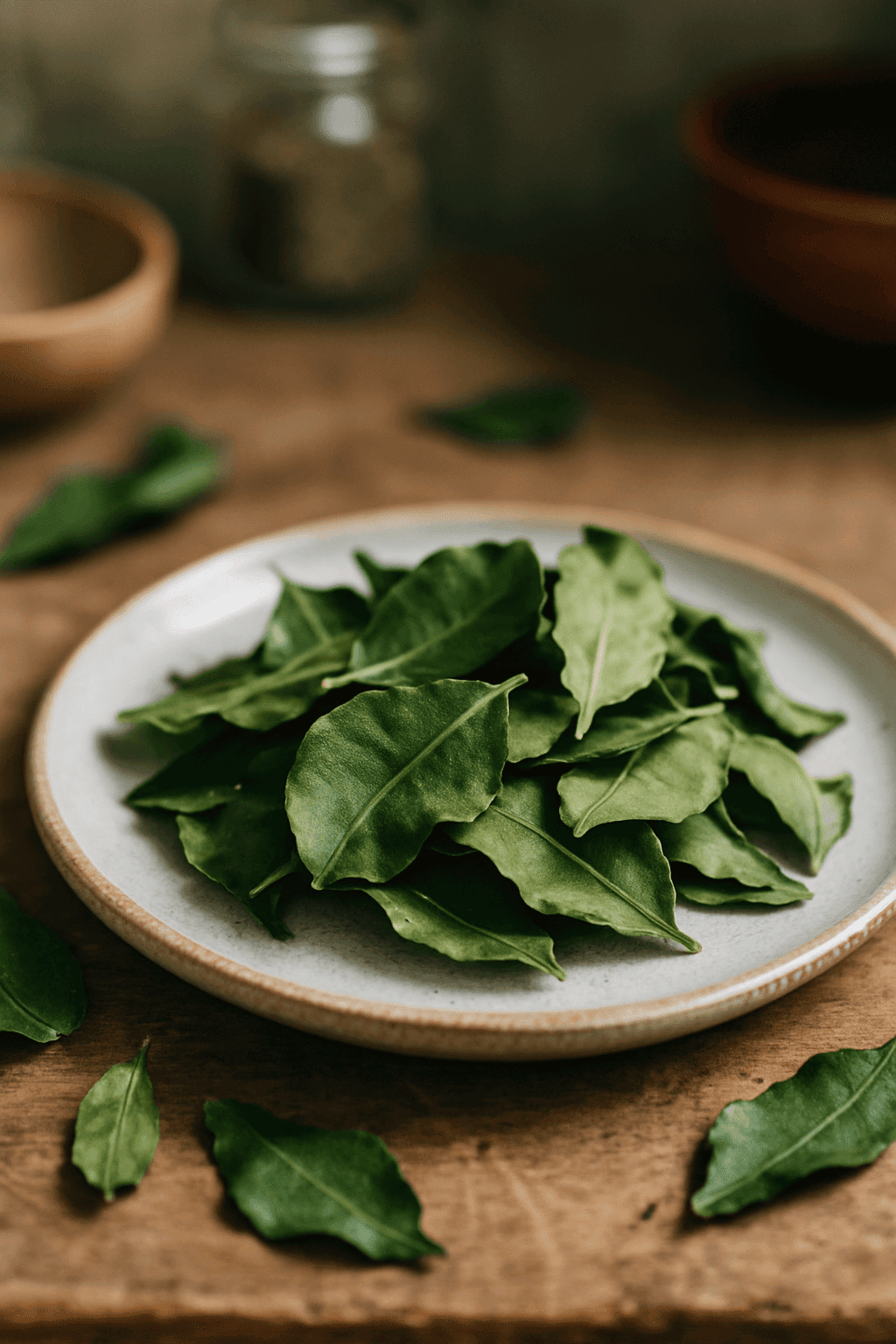 Combava whole leaf