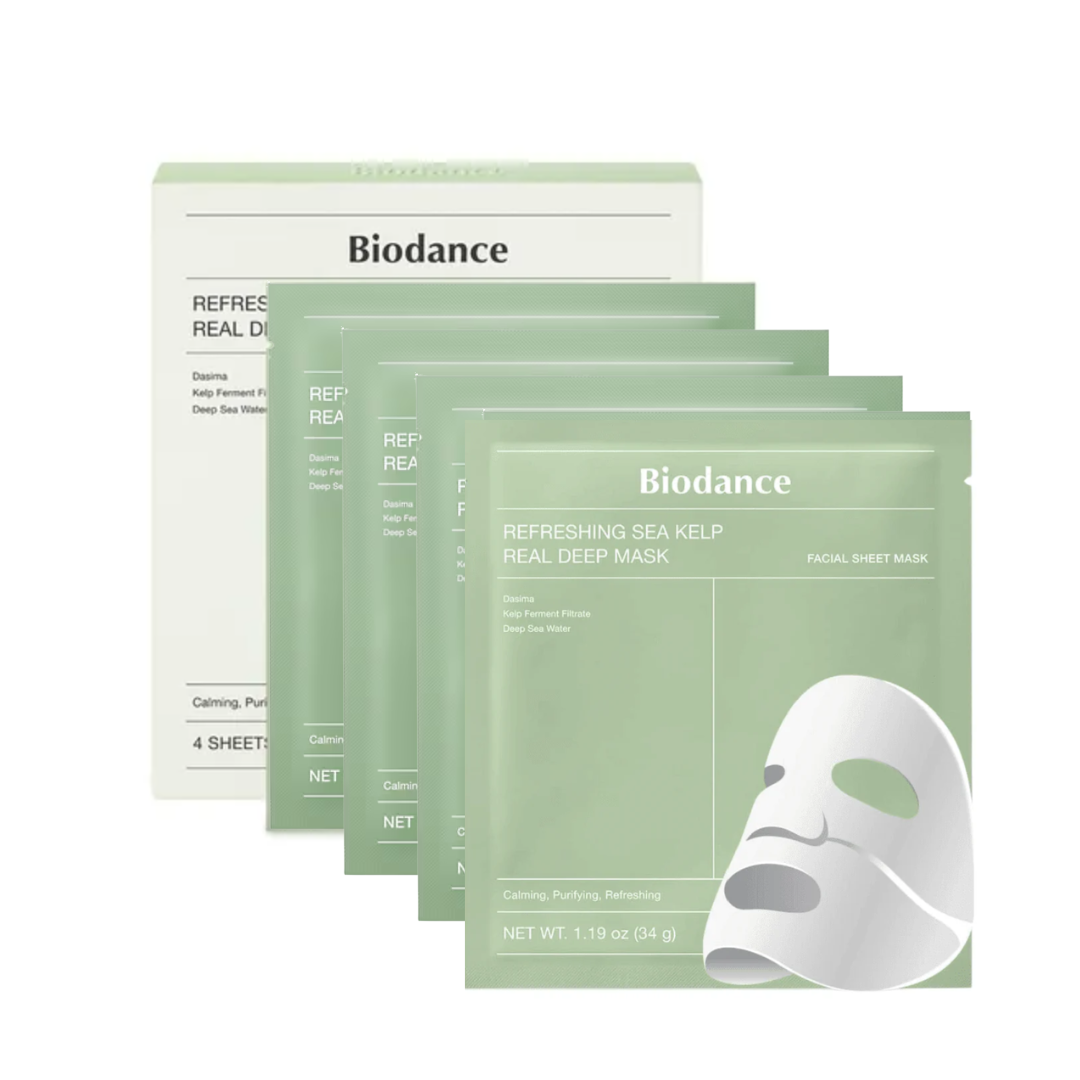 BIODANCE Refreshing Sea Kelp Real Deep Mask (pack of 4)