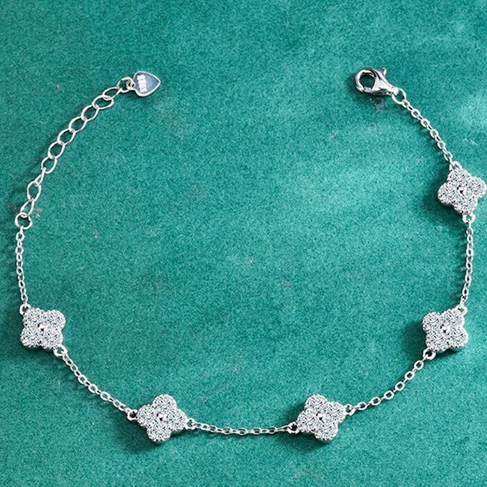 Eternal Clover Moissanite Bracelet