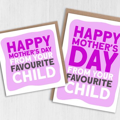 Mother's Day card: From your favourite child