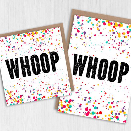 Congratulations card: Confetti - Whoop