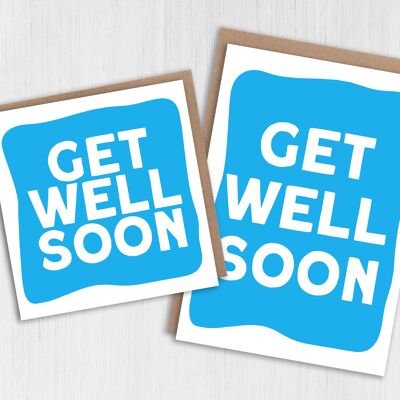 Get well soon card: Chunky text