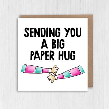 Je pense à ta carte : Paper hug 2