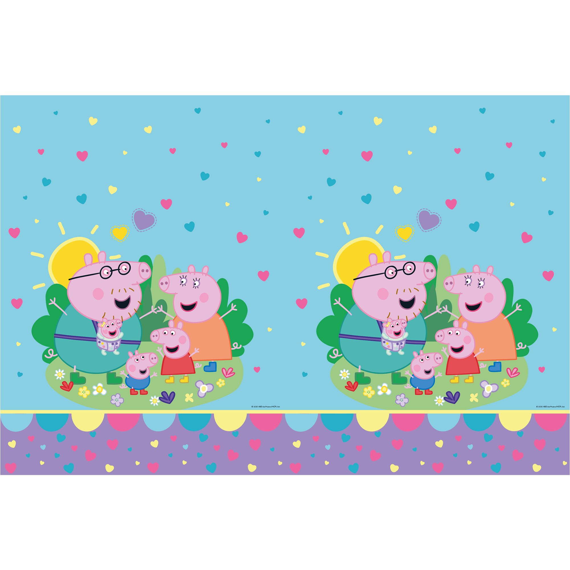 1 Kunststofftischdecke 120 x 180 cm – Peppa Pig – Mit Liebe gemacht