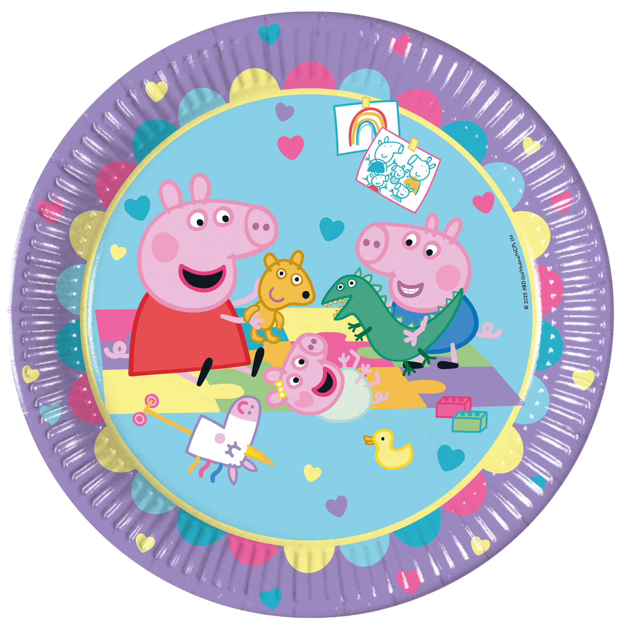 8 FSC-zertifizierte Pappteller der nächsten Generation, 23 cm – Peppa Pig, mit Liebe hergestellt