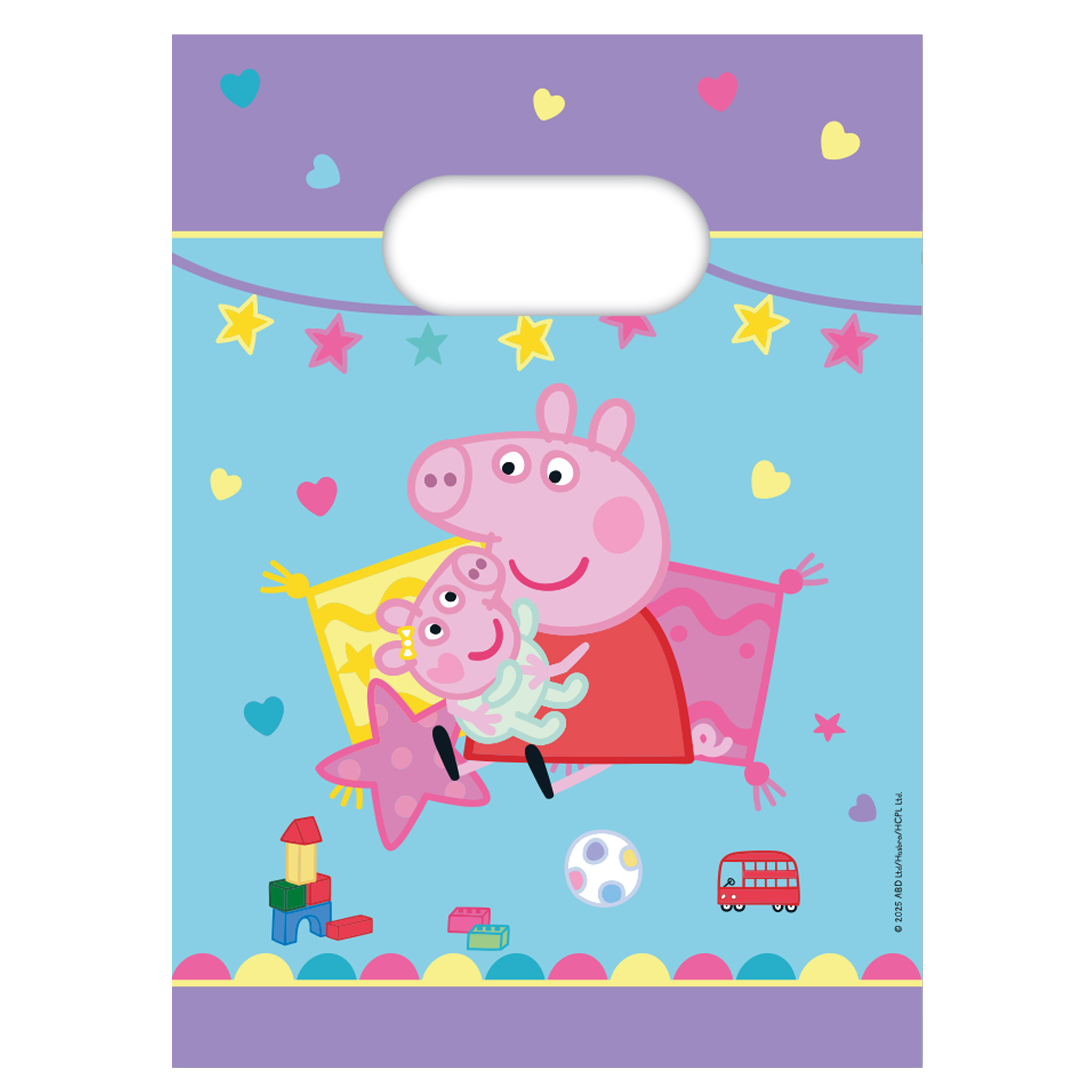 4 FSC-zertifizierte Papiertüten für Partys – Peppa Pig – Mit Liebe gemacht