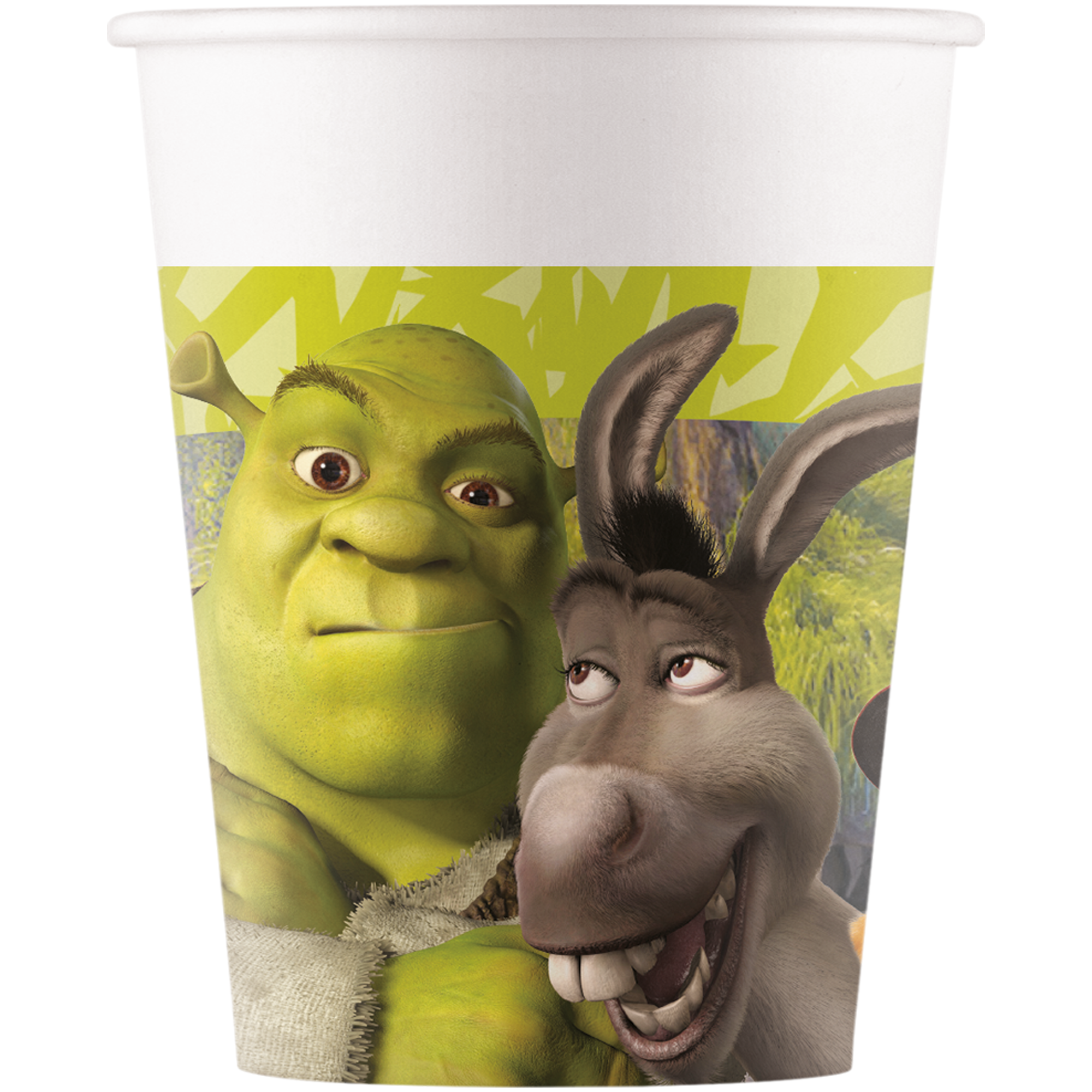 8 FSC-zertifizierte Pappbecher 200 ml – Shrek