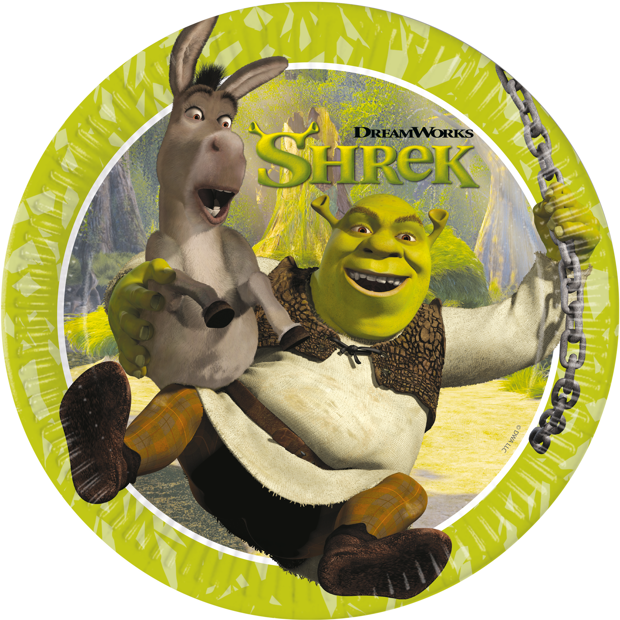8 FSC-zertifizierte Pappteller der nächsten Generation, 23 cm – Shrek