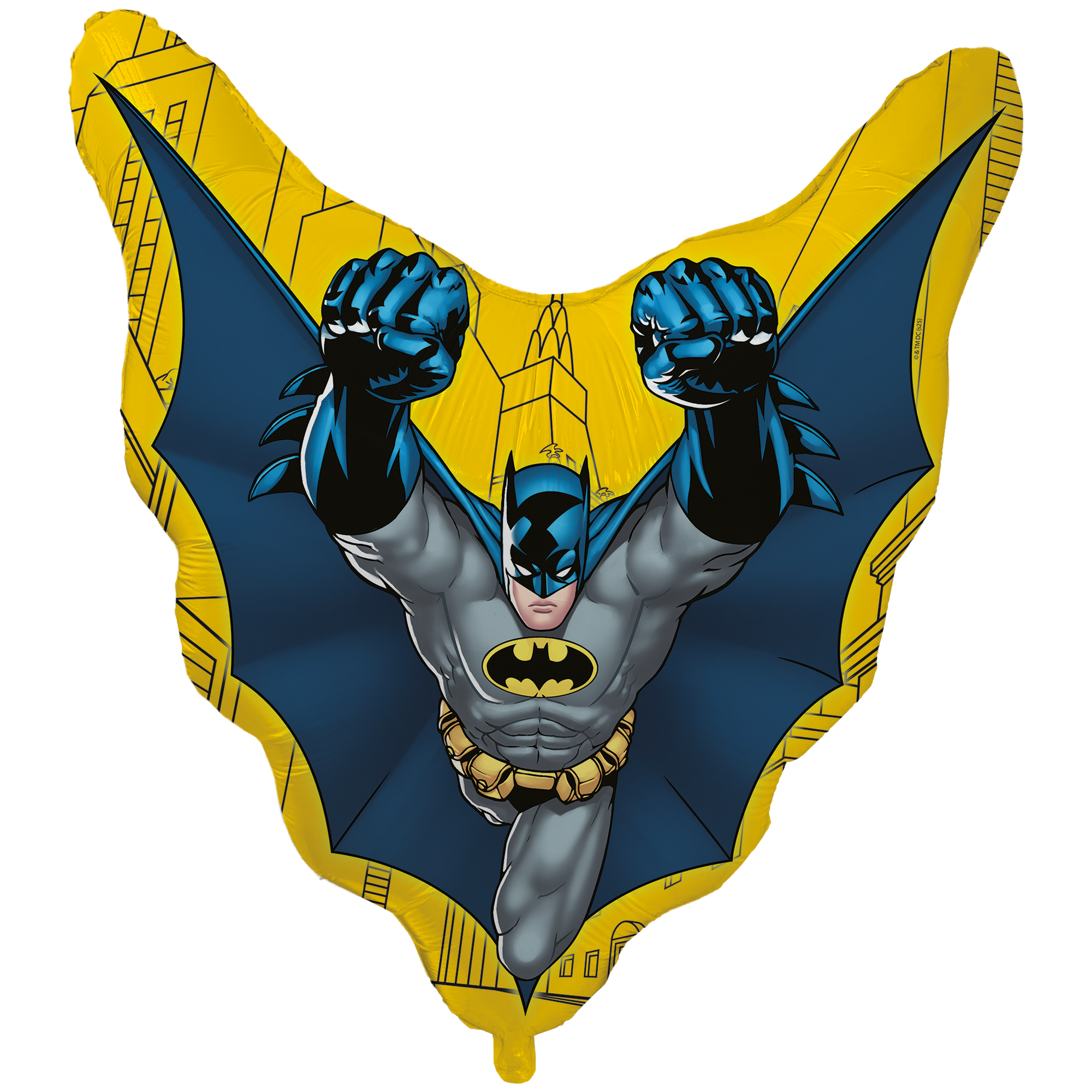 1 Folienballon 72x77cm, geformt wie Batman Rogue Rage (Übergröße)
