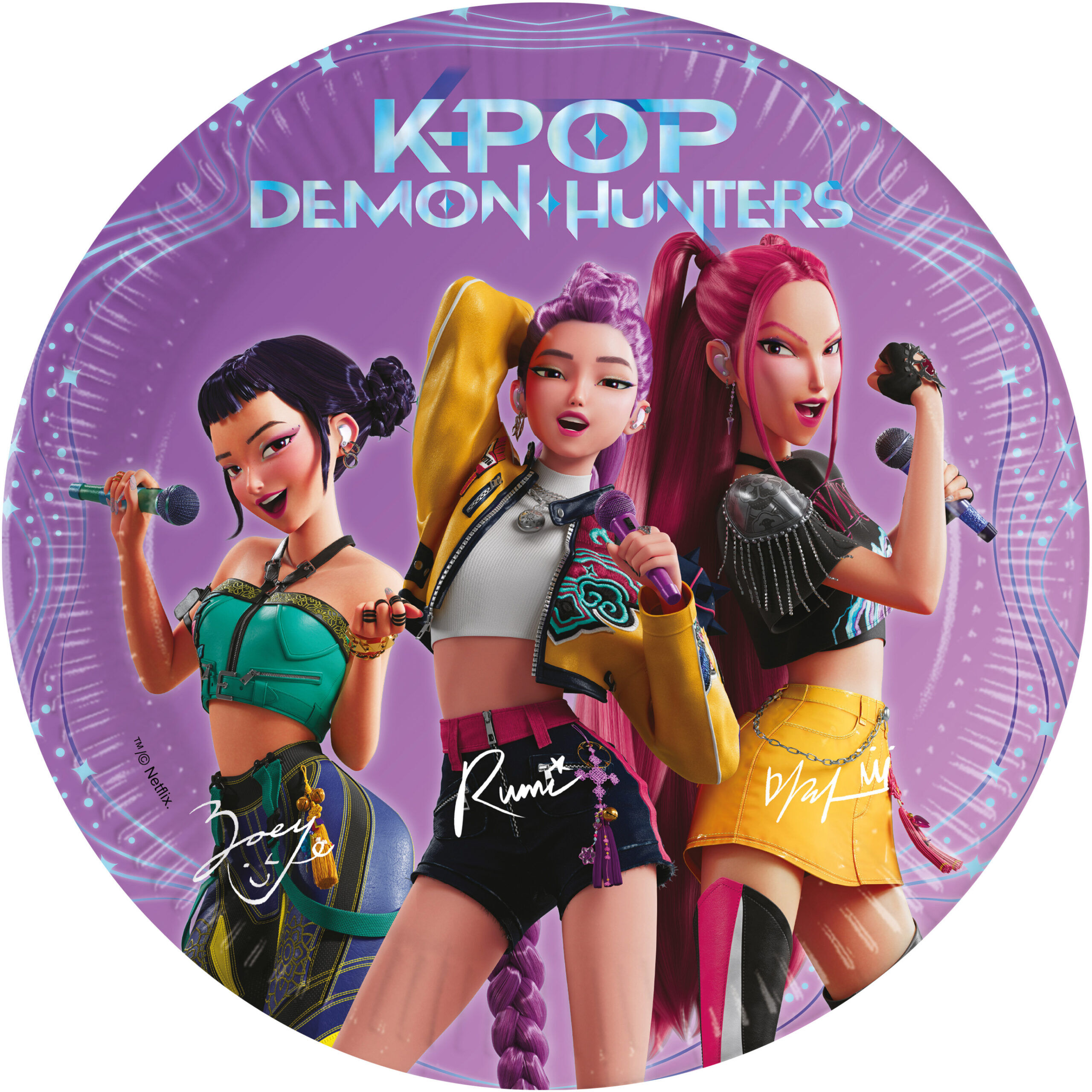 8 Pappteller 20 cm FSC K-POP Dämonenjäger