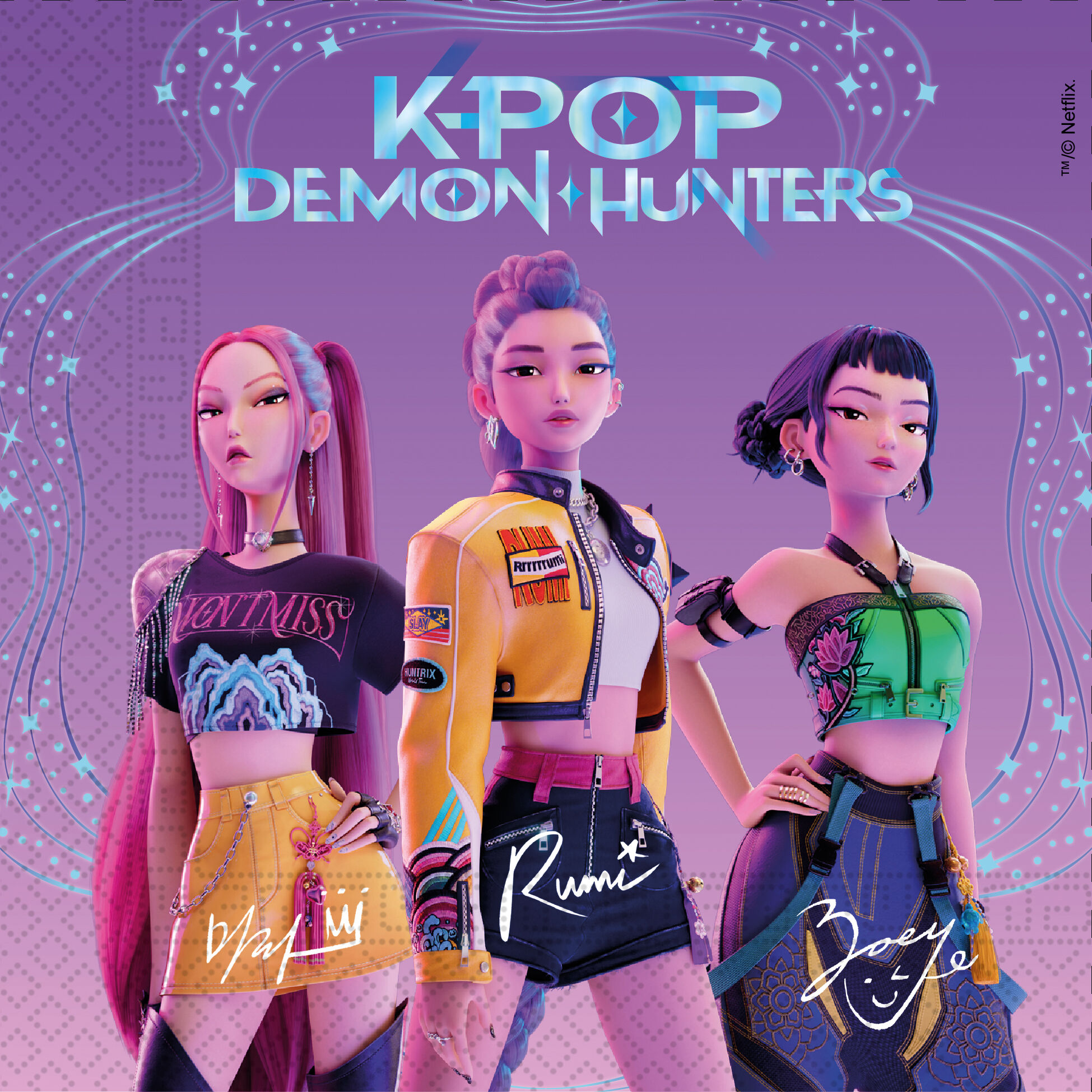 20 zweilagige Papierservietten 33x33cm FSC K-POP Dämonenjäger