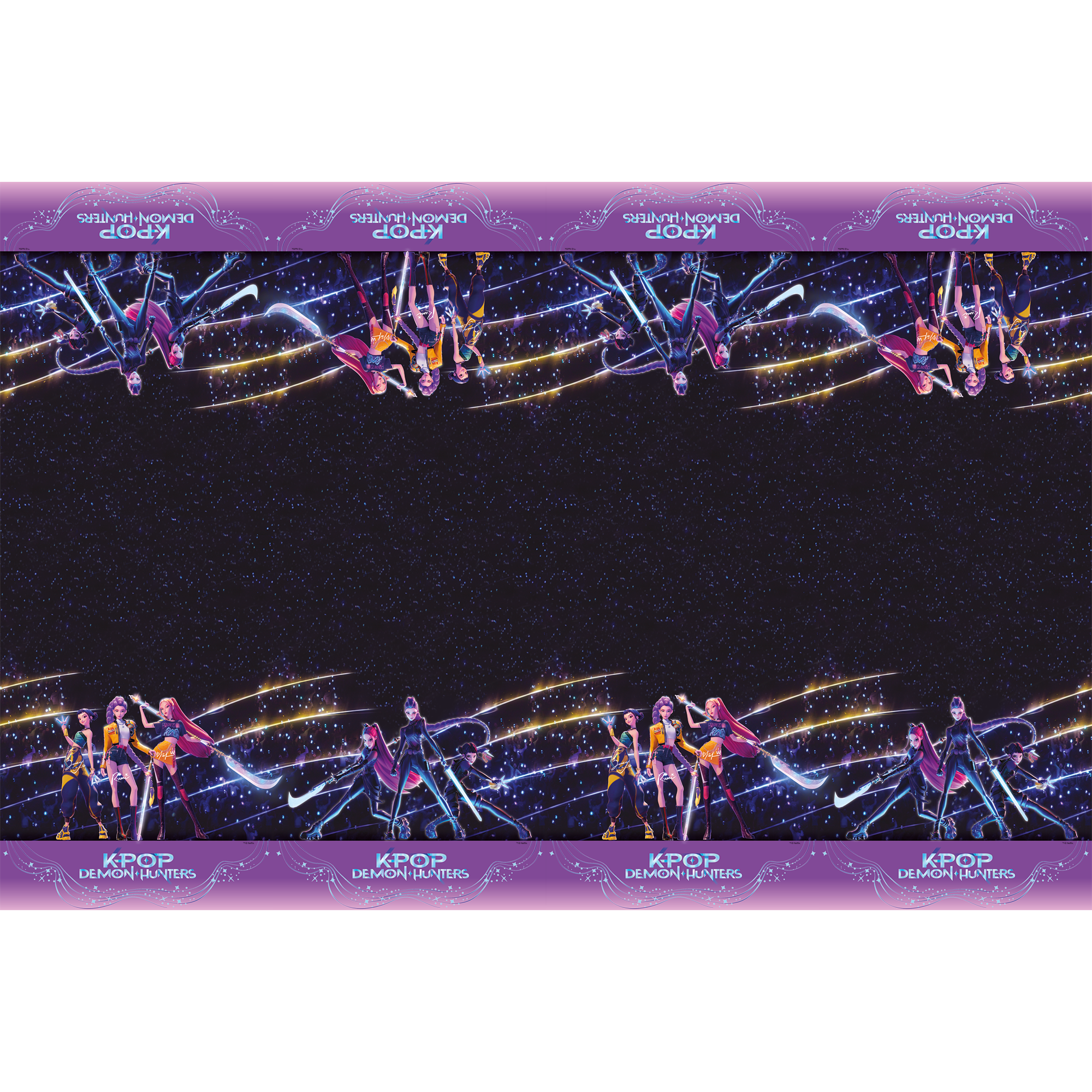 1 Plastiktischdecke 120x180cm K-POP Demon Hunters