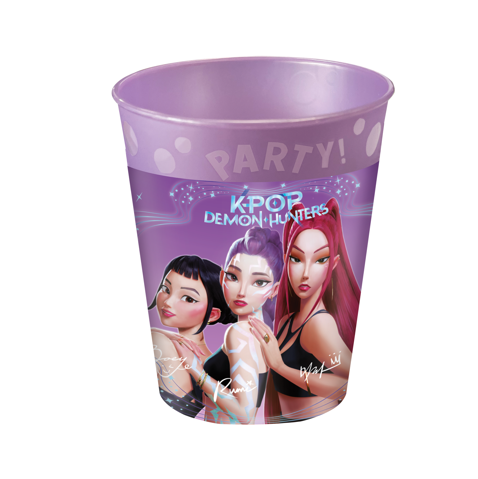 4 wiederverwendbare Partybecher 250ml - K-Pop Demon Hunters