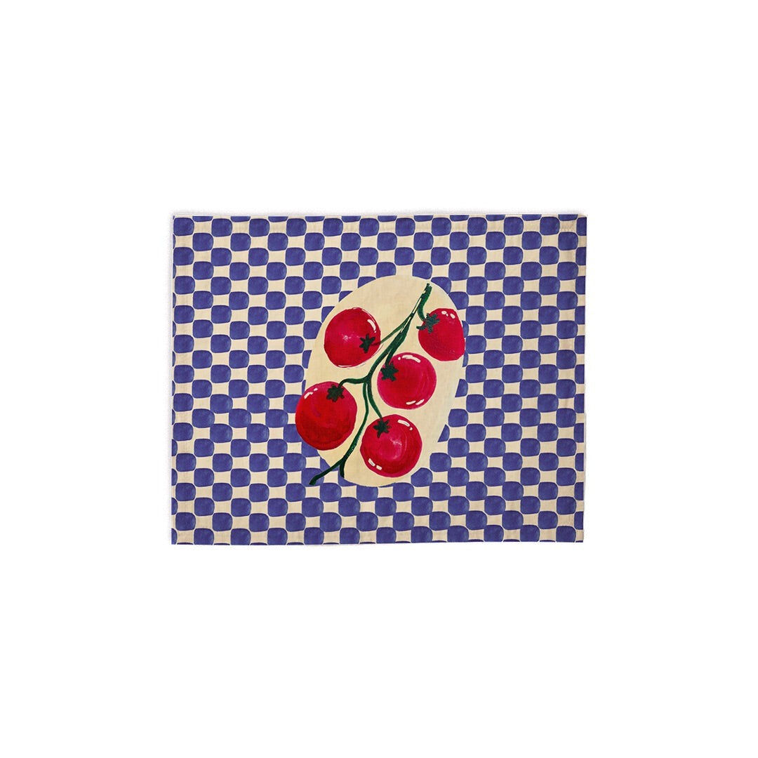 Set de Table Motif Tomates sur Damier