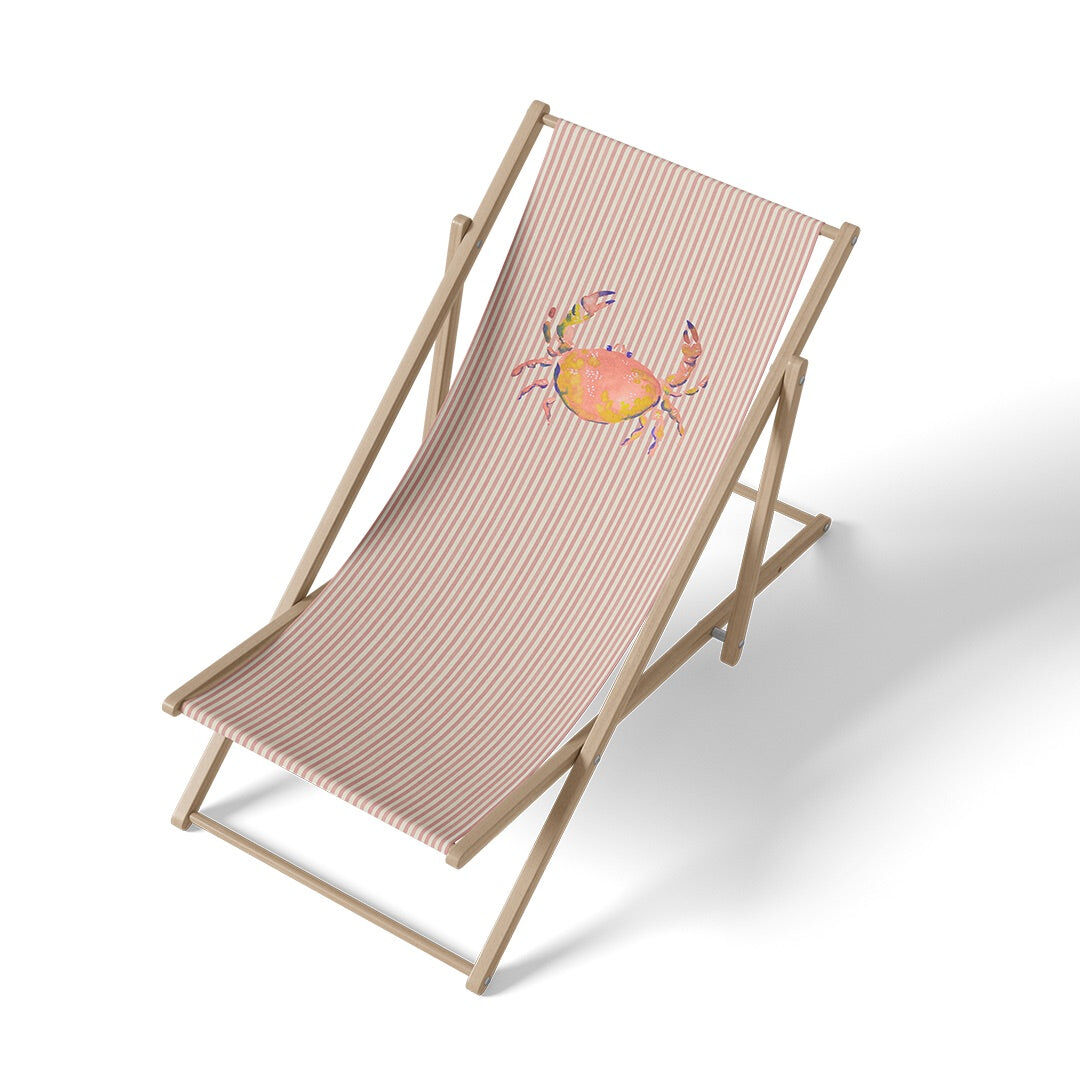 Transat Motif Crabe Aquarelle