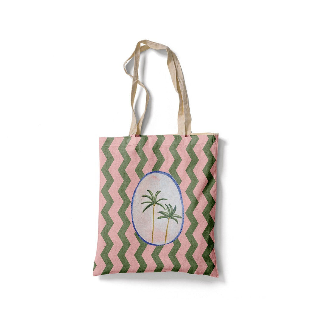 Tote Bag Palmiers Bandes