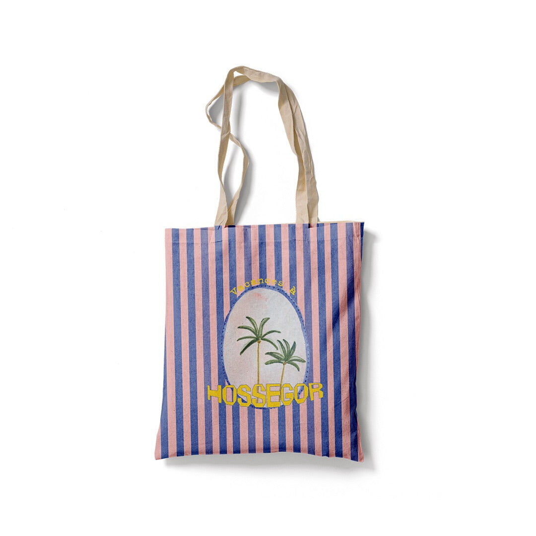 Torchon Personnalisable Palmiers Rayures