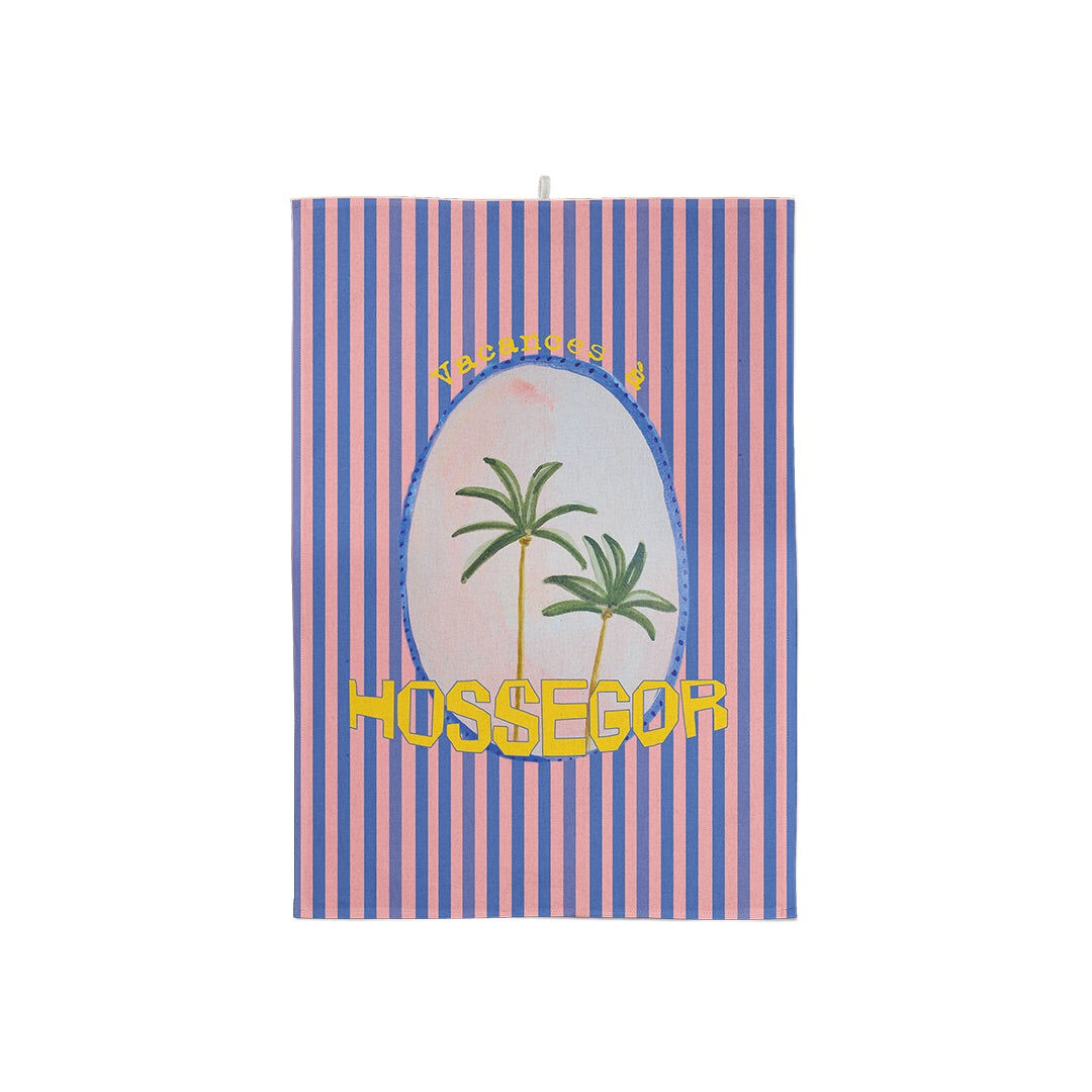 Serviette Personnalisable Palmiers Rayures