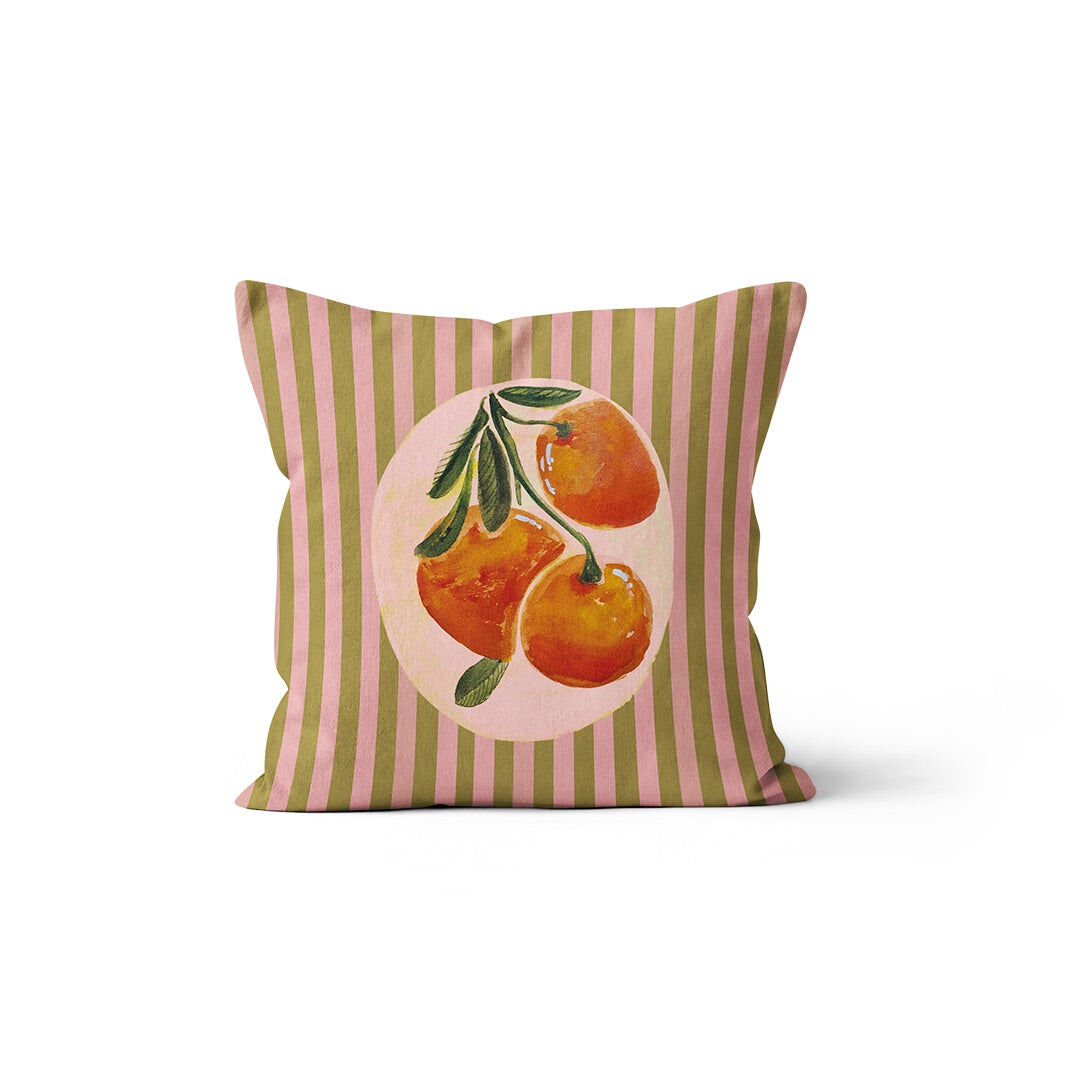 Coussin Motif Oranges