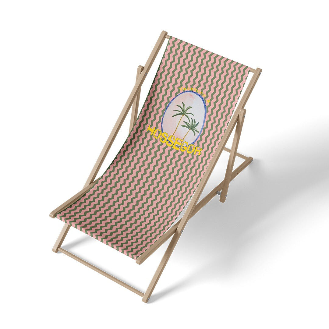 Transat Personnalisable Palmiers Chevrons