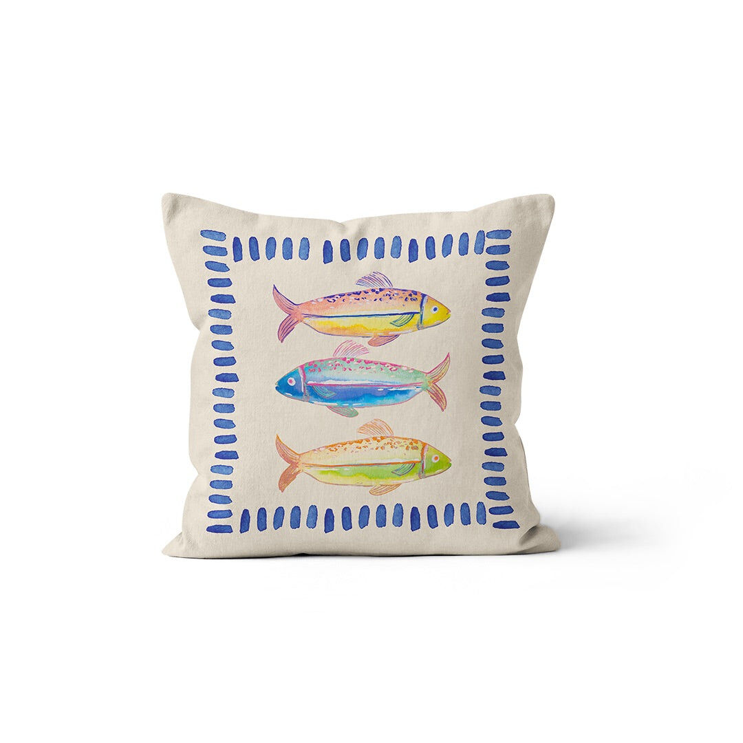 Coussin Motif Poissons
