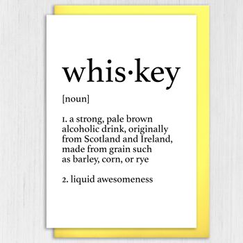 Carte d'anniversaire : définition du dictionnaire du whisky 3