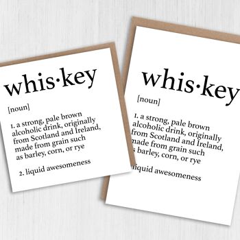 Carte d'anniversaire : définition du dictionnaire du whisky 1
