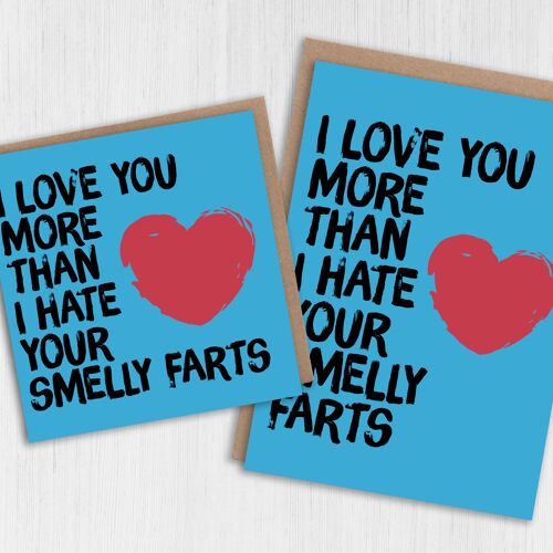 Anniversary, Valentine's Day card: Smelly farts