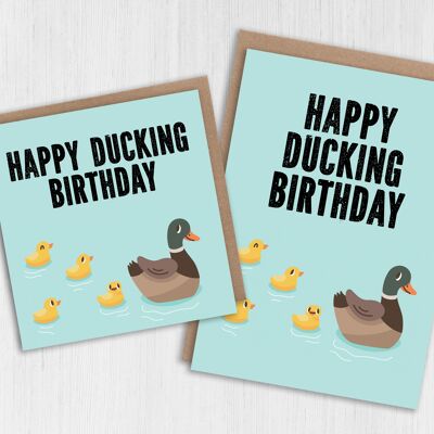 Geburtstagskarte: Alles Gute zum Ducking-Geburtstag