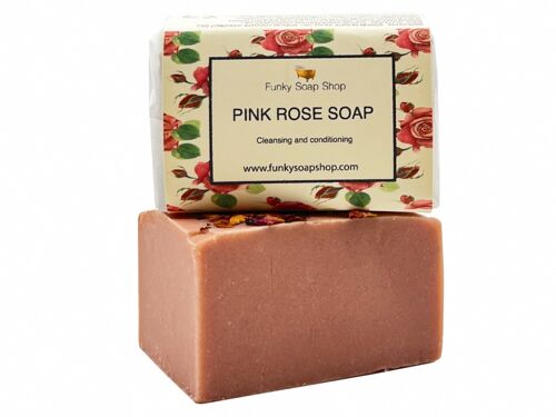 Pink Sweet Rose Conditioning Soap, Natural & Handmade, Approx 30g/65g