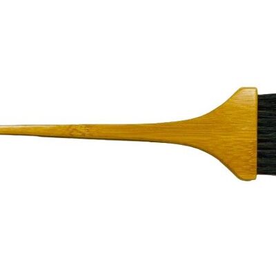 Coloring brush with bamboo handle
