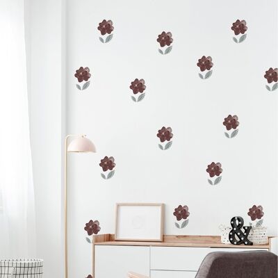 "Camellia" wall stickers -2