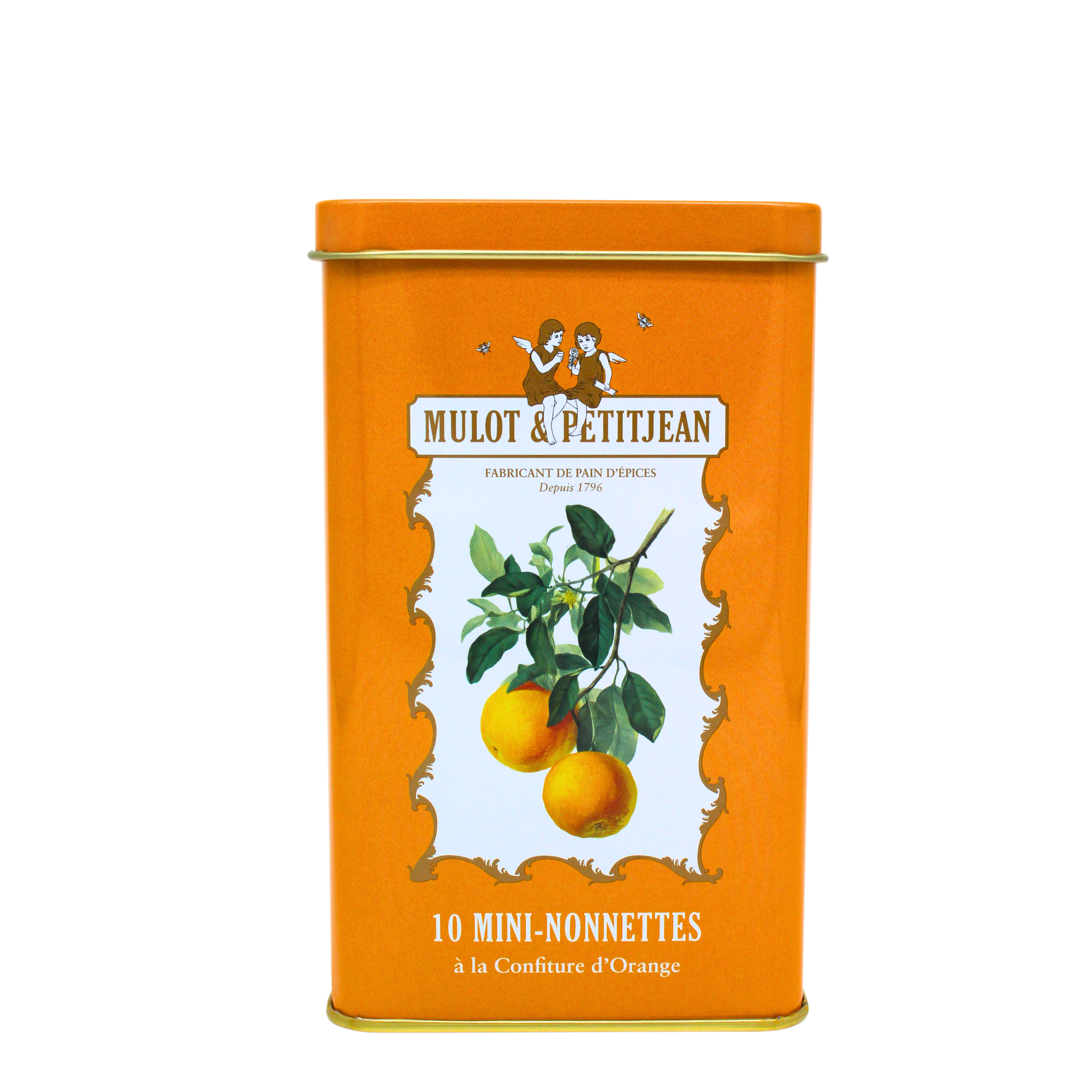 Nouveau : boîte fer collector 10 mini-nonnettes orange