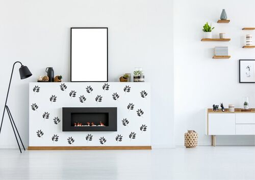Black Leaves wall stickers 1