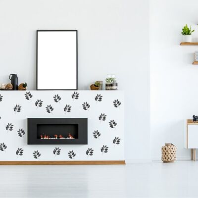 Black Leaves wall stickers 1
