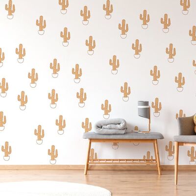 Cactus wall stickers 2