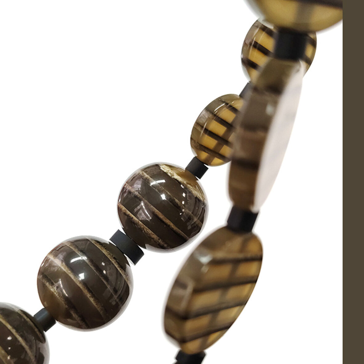 DAVAR | Collier long - sautoir réglable [perles en résine]