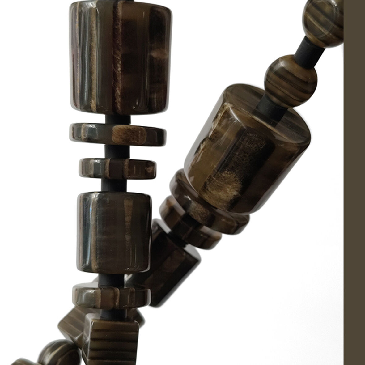 TAMEK | Collier long - sautoir réglable [perles en résine] MG