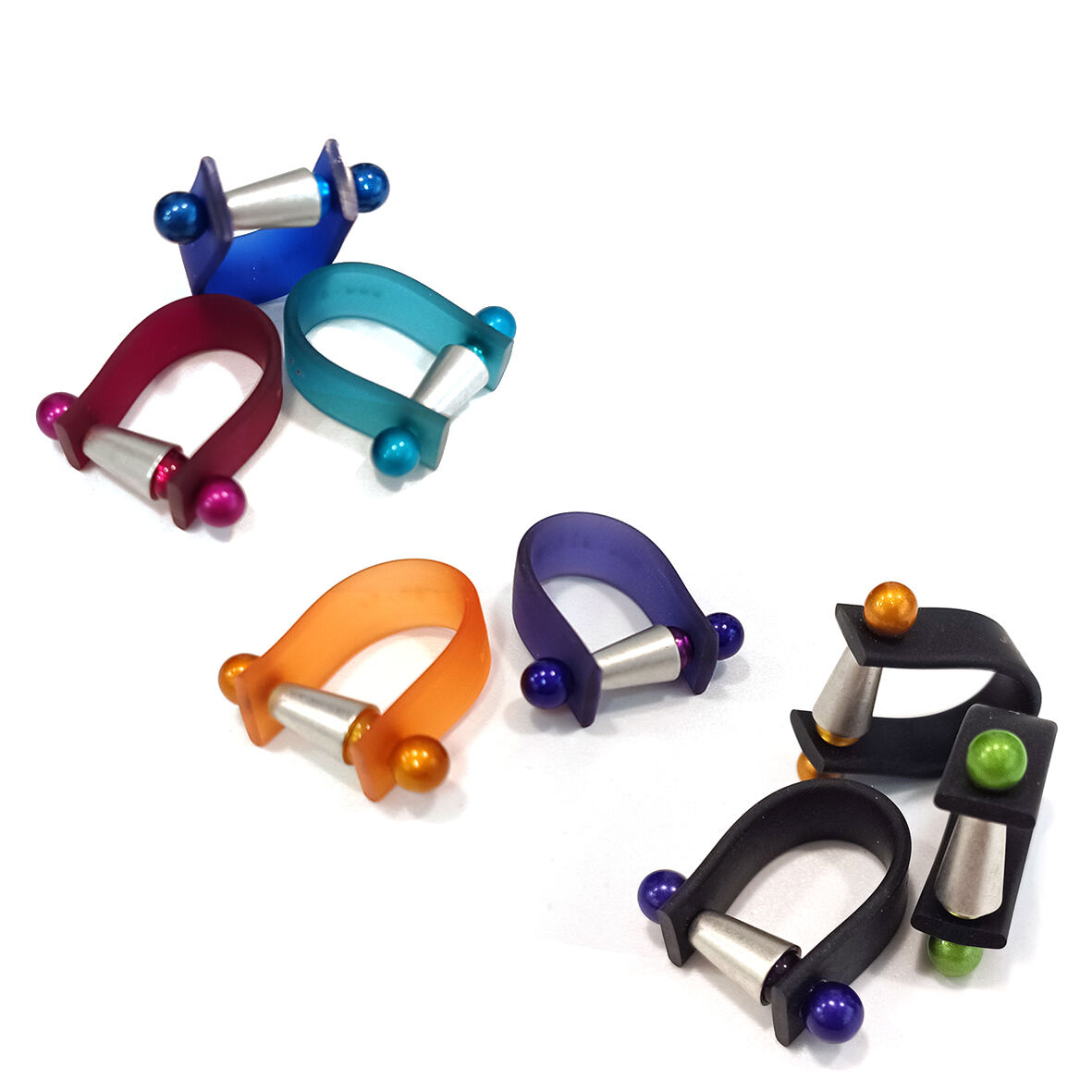 KRIKET | lots de 8 bagues, tailles M, L