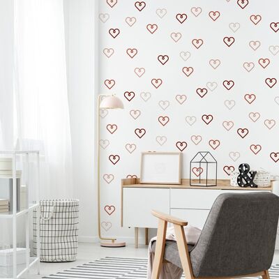 Happy hearts wall stickers 1