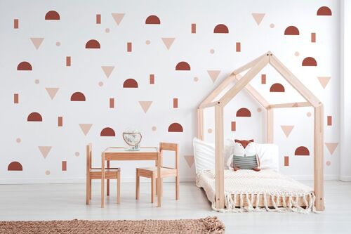 Semicircle memphis wall stickers 2