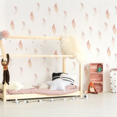 Fall feather wall stickers 1